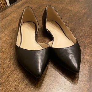 Marc Fisher black pointed toe flats EUC
